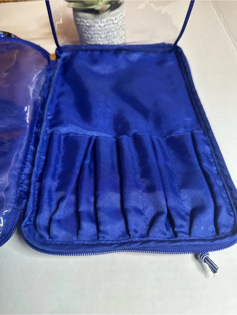 Vera Bradley Navy Multicolor Paisley Cosmetic Bag